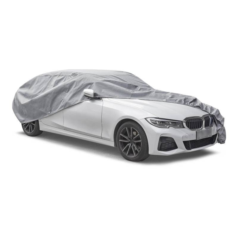 Ganzgarage Größe L Atmungsaktiv Wasserabweisend Wetterfest UV-Beständig Abdeckung für PKW Kfz Auto Vollgarage Abdeckplane Autoplane bis 503x196x118cm von pro.tec