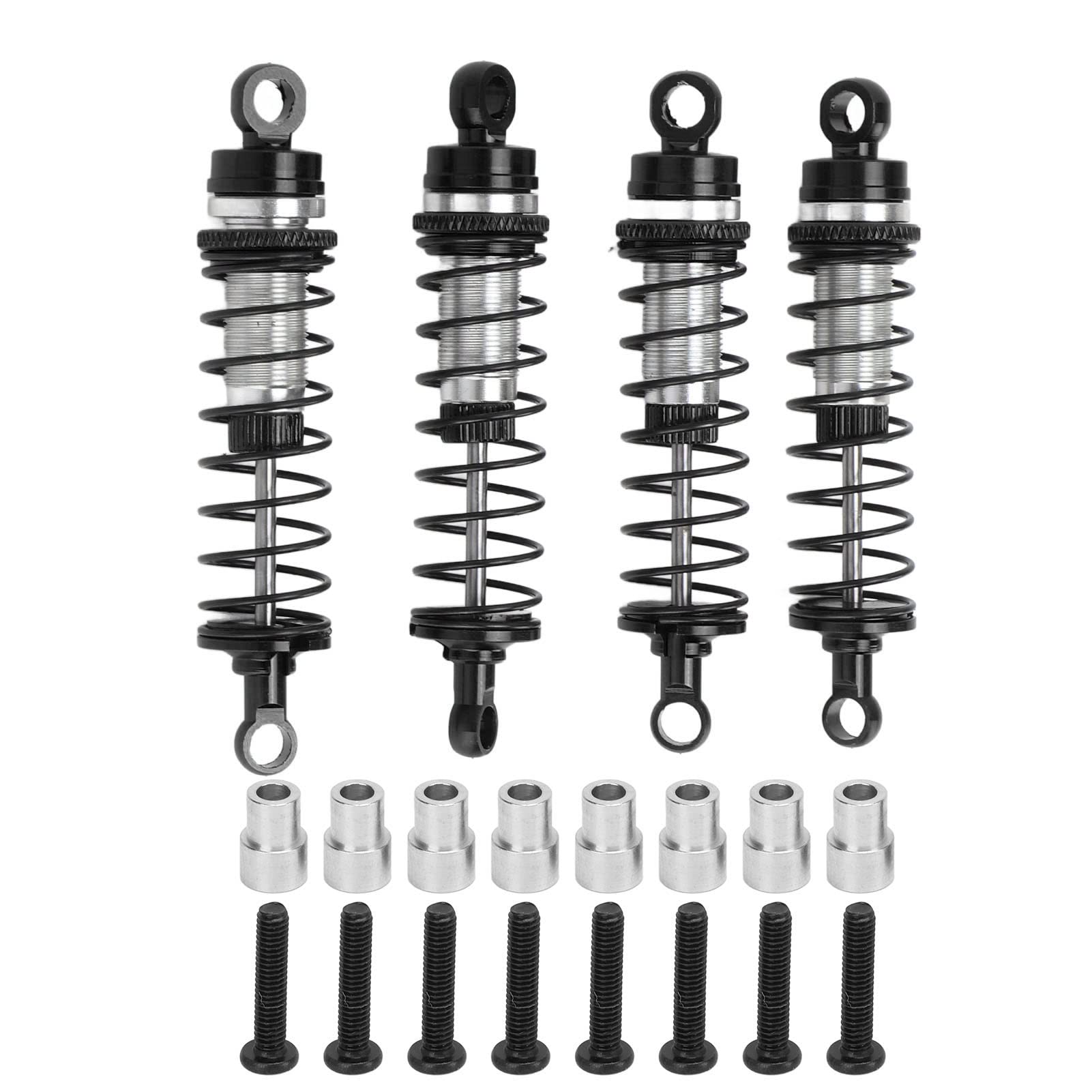 Lvifloae vorderer Heck -Stoßdämpfer Aluminiumlegierung vorderer Heck -Stoßdämpfer für Latrax Teton 1 18 RC Auto vorne und Heck Stoßdämpfer (Schwarz) von lvifloae