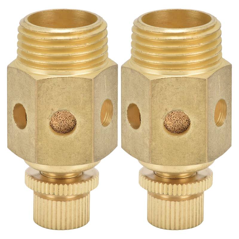 Pneumatischer Schalldämpfer-Messing-Luftauspuff 1/2in PSC-04 Einstellbarer Gasstummel, hohe Rauschreduzierung für Kompakträume von lvifloae