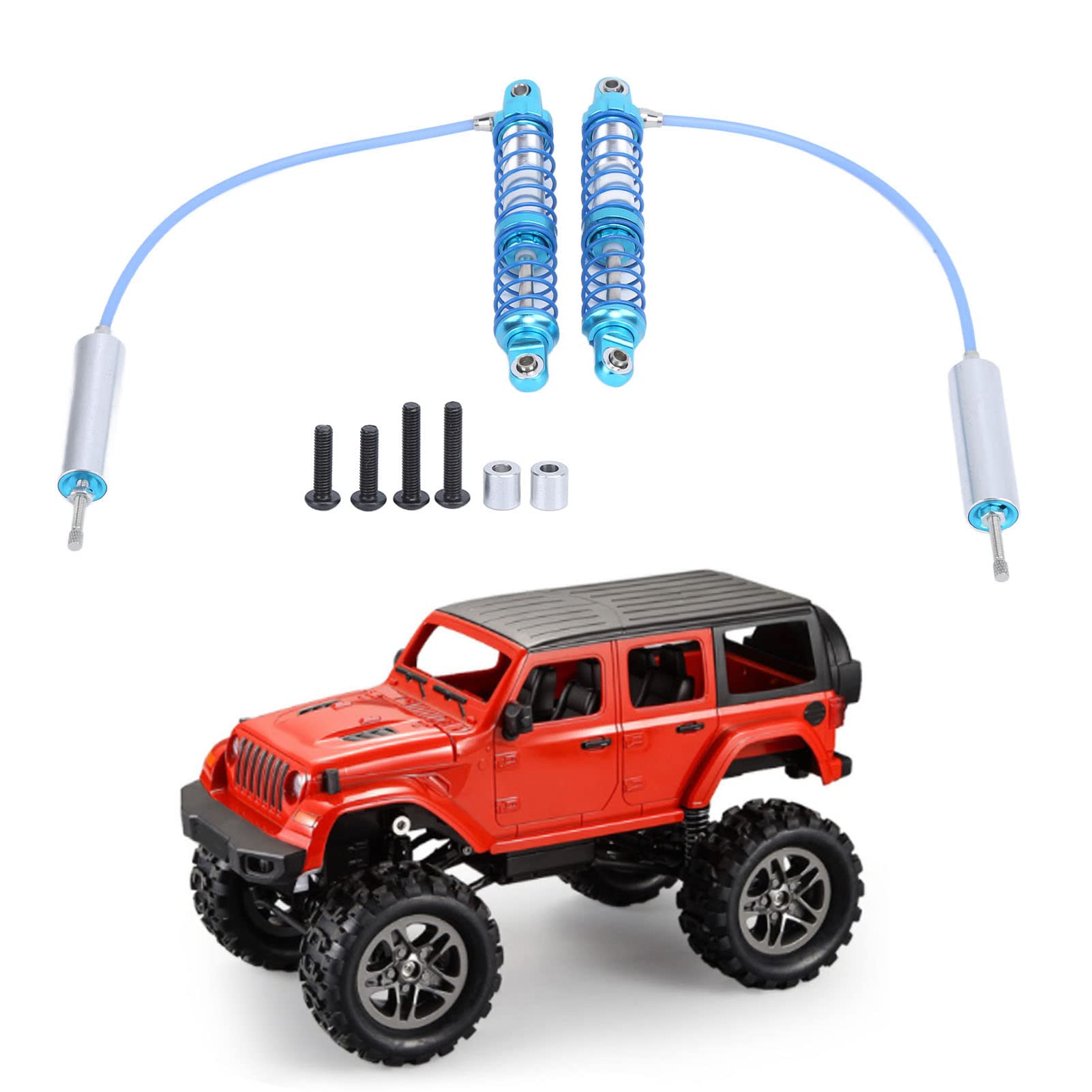 lvifloae 2PCS RC -Auto Stoßdämpfer Zinklegierung Stoßdämpfer für 1 10 RC RAWLE Crawler Auto (90mm) von lvifloae