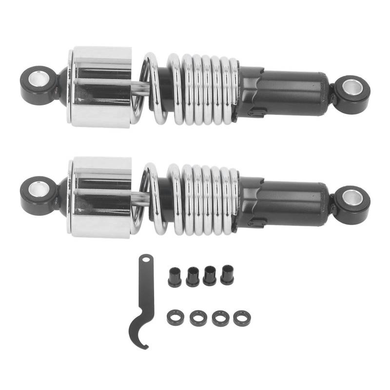 lvifloae Pair of 260mm Shock Absorber Motorcycle Rear Gas Shock Damper Suspension Shocker Damping Device for Touring FLT FLHT Motorcycle Damping Device von lvifloae
