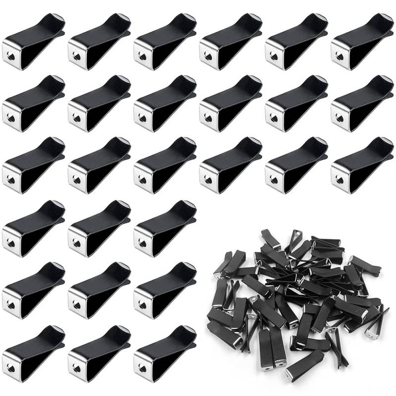 lyfLux 50 Stück Quadratischer Kopf Auto Vent Clip Luftduft Clips für Auto Vent Dekoration (schwarz) von lyfLux