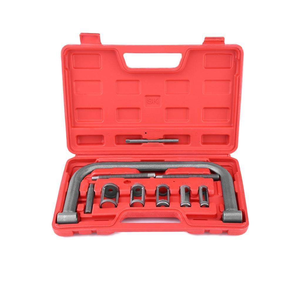 Ventilfederspanner Kit, 10 Stücke Tragbare Auto Ventilfederspanner Clamp Tool Kit Set Entfernung Installer Tool Set mit Tragetasche für Motorrad Auto Bikes von lyrlody