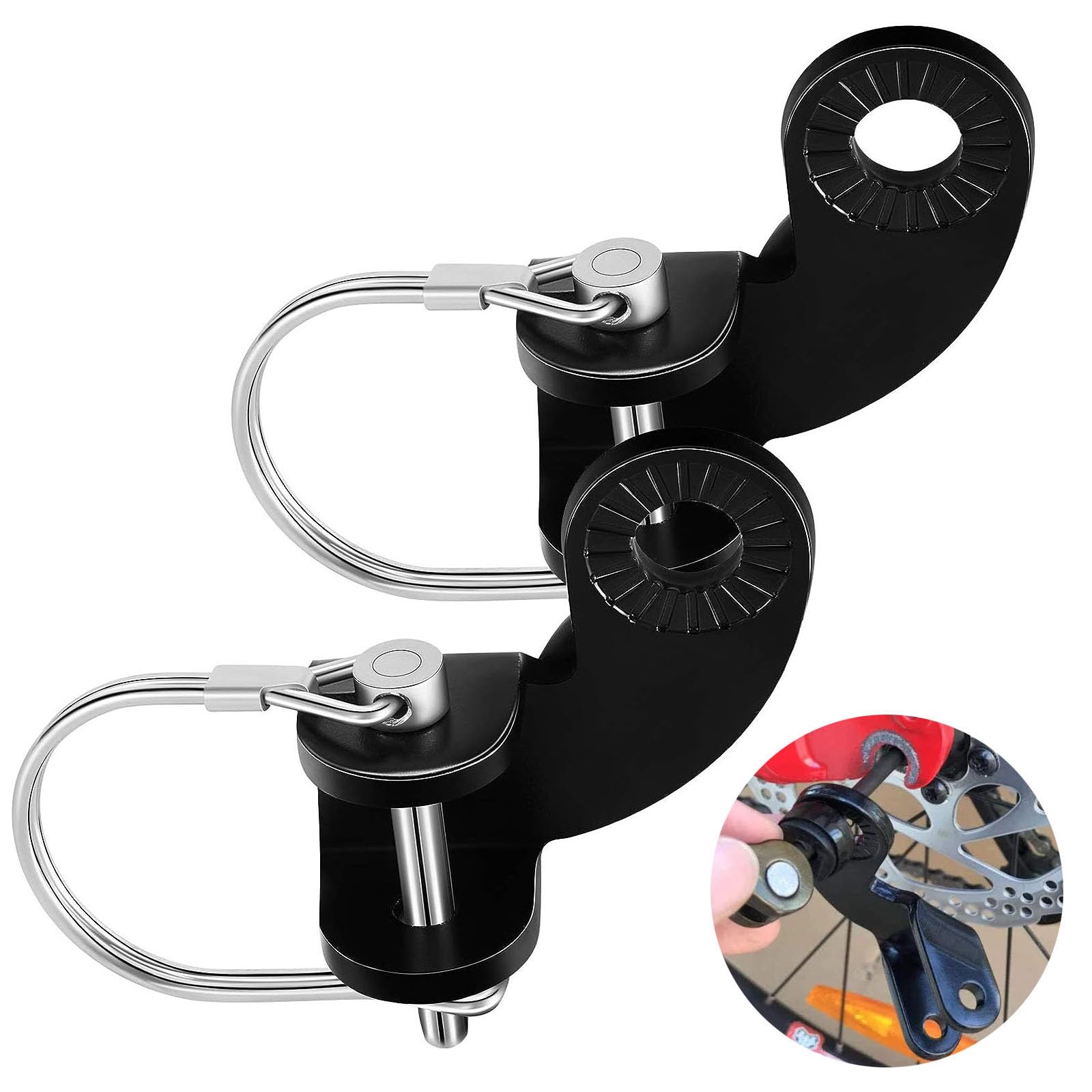 2 Stück Fahrradanhänger Kupplung, Fahrrad Anhängerkupplung mit Sicherungsstift Adapter, für Kinderanhänger, Fracht und Haustier Fahrradanhänger Adapter Zubehör Anhängerkupplung 2 Stück Fahrradanhänger Kupplung, Fahrrad Anhängerkupplung mit Sicherungsstift Adapter, für Kinderanhänger, Fracht und Haustier Fahrradanhänger Adapter Zubehör Anhängerkupplung von lyxdhyg