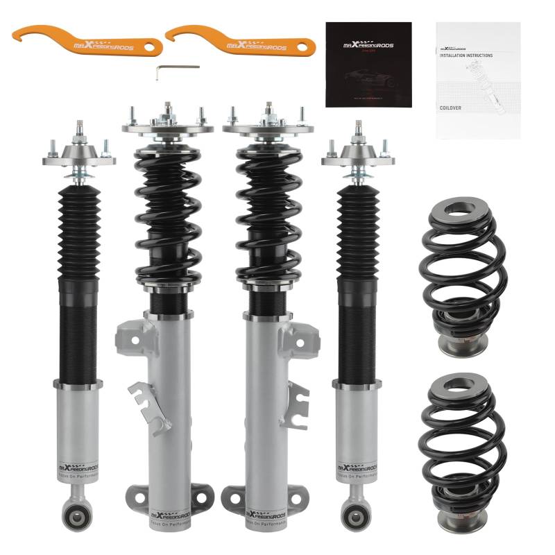 maXpeedingrods Gewindefahrwerk Stoßdämpfer Dämpfung einstellbar für BMW E36 316i 318i 325i 328i von maXpeedingrods