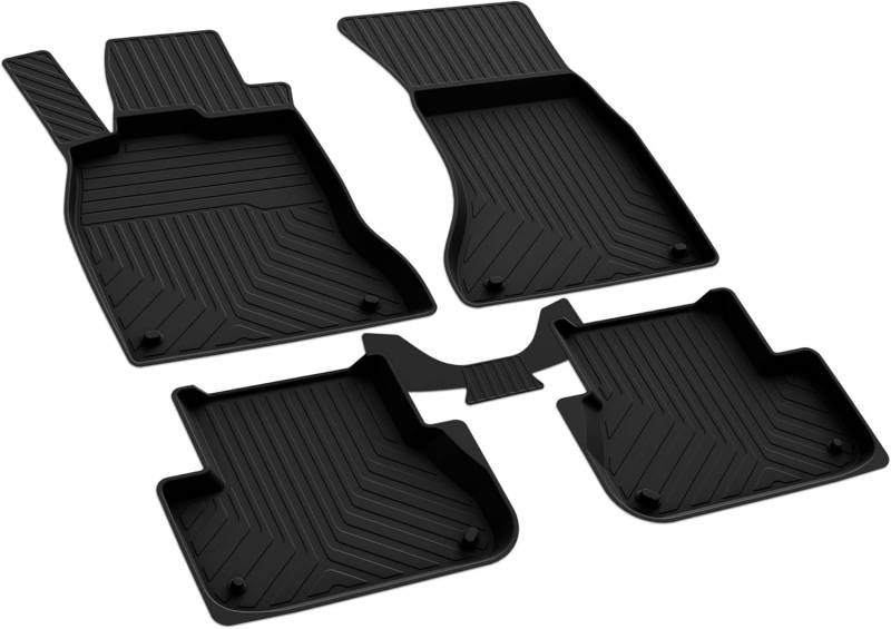 Für A5 Gummi 4D Auto Fußmatten Heavy Duty Anti-Rutsch Wasserdicht Langlebig & Leicht zu Reinigen Allwetter Automatten (2008-2016) von mabi automotive parts