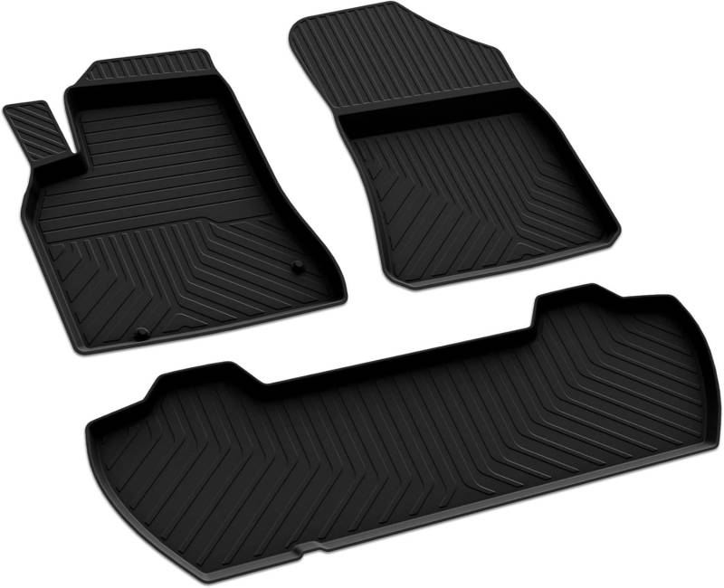 für Berlingo 90 PS Gummi 4D Auto Fußmatten Heavy Duty Anti-Rutsch Wasserdicht Langlebig & Leicht zu Reinigen Allwetter Automatten (2008-2018) von mabi automotive parts