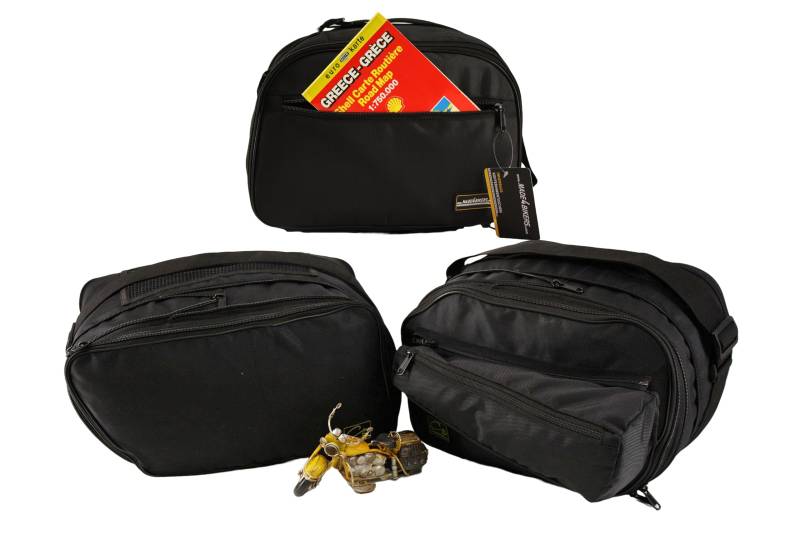 made4bikers Komplett Set Innentaschen für Variokoffer UND Topcase passend für BMW R1300GS ab 2023- (KA1) mit Vario Koffer von made4bikers