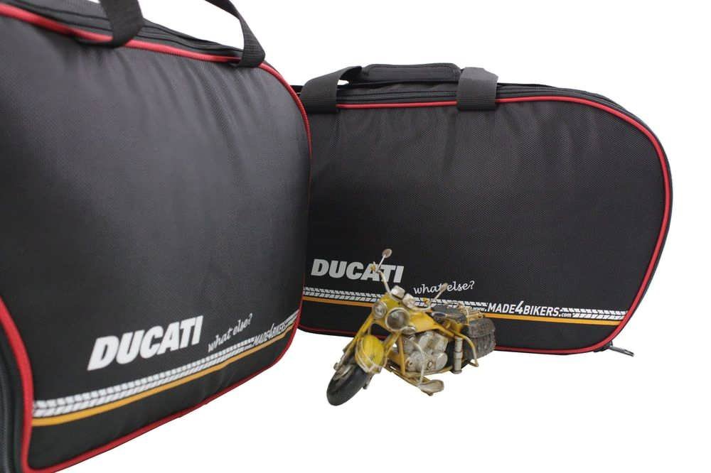 made4bikers Promotion-Bag: Bedruckte Koffer Innentaschen passend für Ducati Multistrada 1200 bis einschl. 2014 von made4bikers