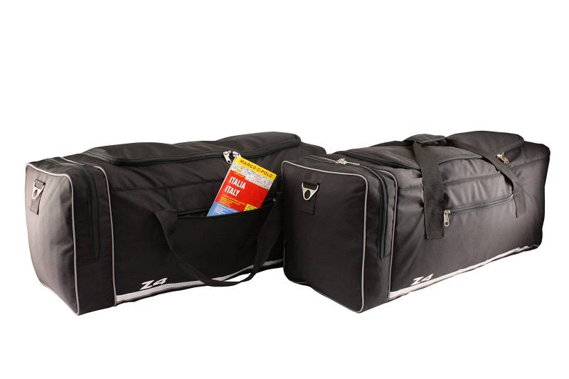 Zwei Reisetaschen Kofferraum Taschen Maßtaschen Roadster Gepäckraumtaschen Kofferraumtaschen passend für BMW Z4 E89 E 89 Z 4 von made4roadster