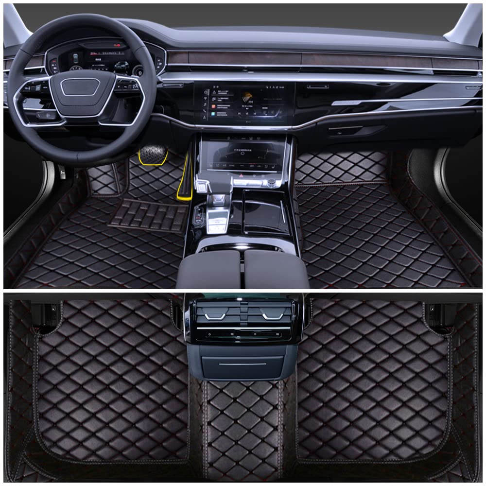 Auto Fußmatten für Audi A4 1996-2008 Allwetter Fussmatten Set Zubehör Fußmatte,Schwarz Auto Fußmatten für Audi A4 1996-2008 Allwetter Fussmatten Set Zubehör Fußmatte,Schwarz von maiqiken