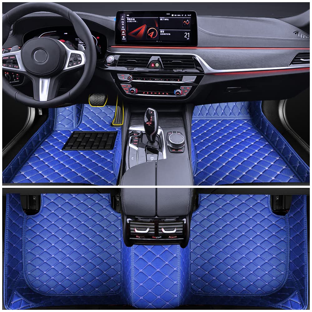 Auto Fußmatten für BMW X1 E84 2009-2014 Allwetter Fussmatten Set Zubehör Fußmatte,Blau Auto Fußmatten für BMW X1 E84 2009-2014 Allwetter Fussmatten Set Zubehör Fußmatte,Blau von maiqiken