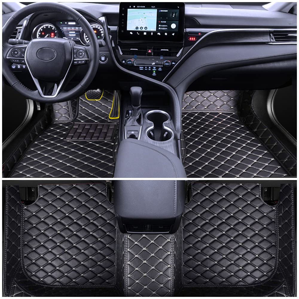 Auto Fußmatten für Citroen C4 Cactus 2018-2019 Allwetter Fussmatten Set Zubehör Fußmatten Schwarz-Beige Auto Fußmatten für Citroen C4 Cactus 2018-2019 Allwetter Fussmatten Set Zubehör Fußmatten Schwarz-Beige von maiqiken