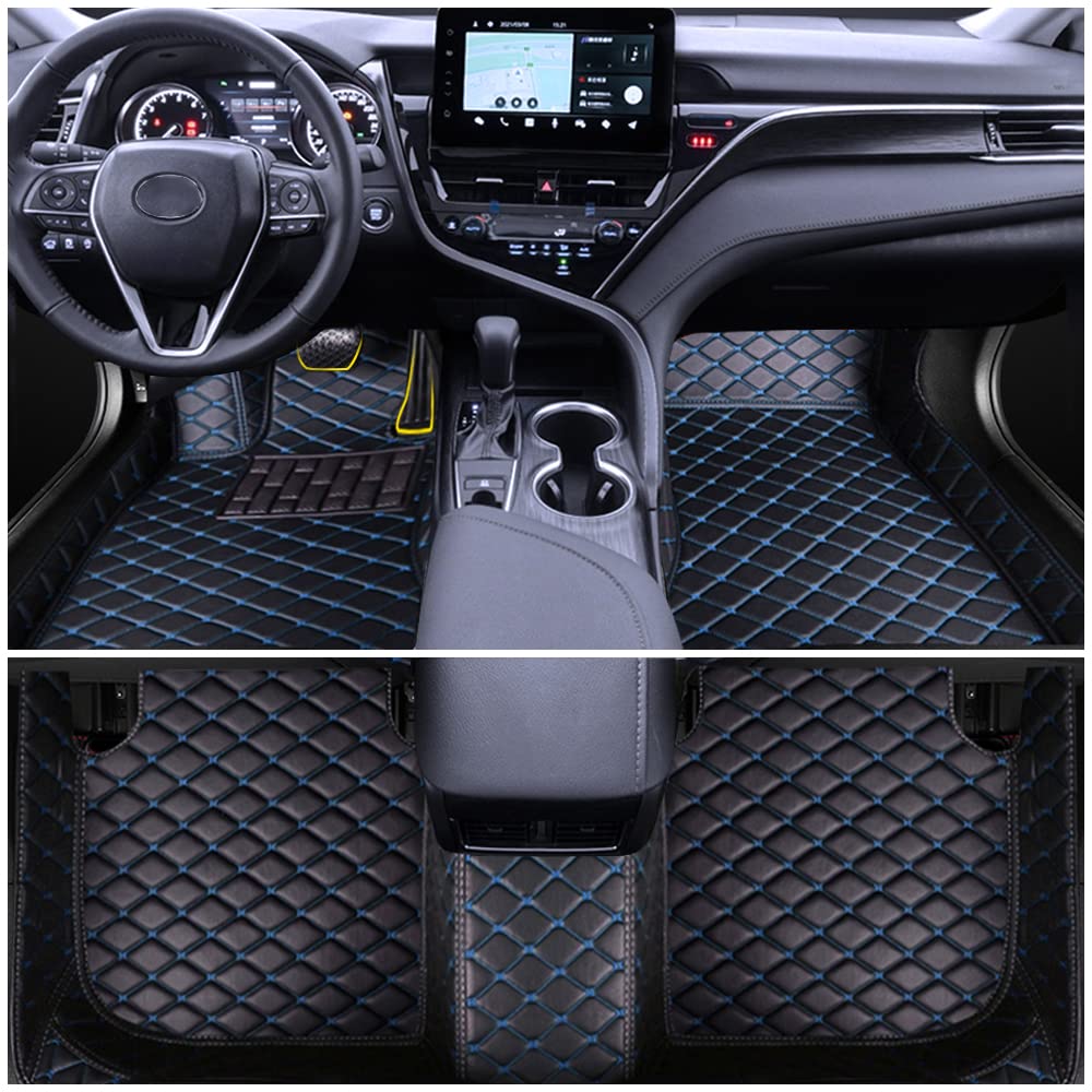 Auto Fußmatten für Hyundai i30 2009-2017 Allwetter Fussmatten Set Zubehör Fußmatten Schwarz-Blau Auto Fußmatten für Hyundai i30 2009-2017 Allwetter Fussmatten Set Zubehör Fußmatten Schwarz-Blau von maiqiken