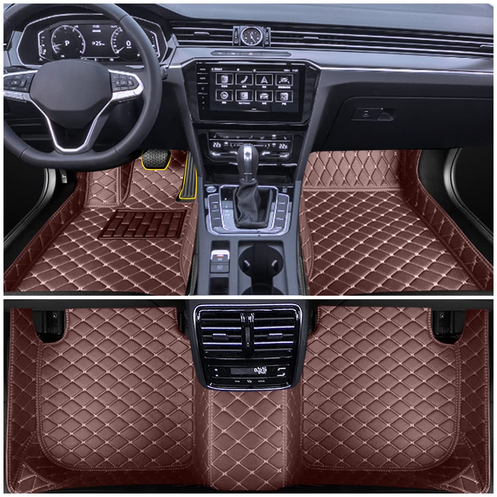 Auto Fußmatten für VW Beetle Convertible 2012-2015 Allwetter Fussmatten Set Zubehör Fußmatte,Kaffee Auto Fußmatten für VW Beetle Convertible 2012-2015 Allwetter Fussmatten Set Zubehör Fußmatte,Kaffee von maiqiken