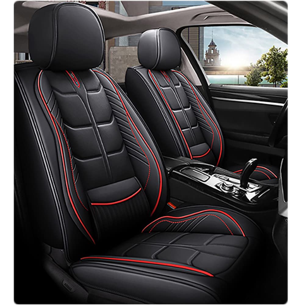 maiqiken Autositzbezug Für Mercedes Benz GL GlE GLA GLC GLK Komplettset 2 Sitze Allwettereinsatz Auto Ledersitzbezug Schwarz Rot maiqiken Autositzbezug Für Mercedes Benz GL GlE GLA GLC GLK Komplettset 2 Sitze Allwettereinsatz Auto Ledersitzbezug Schwarz Rot von maiqiken