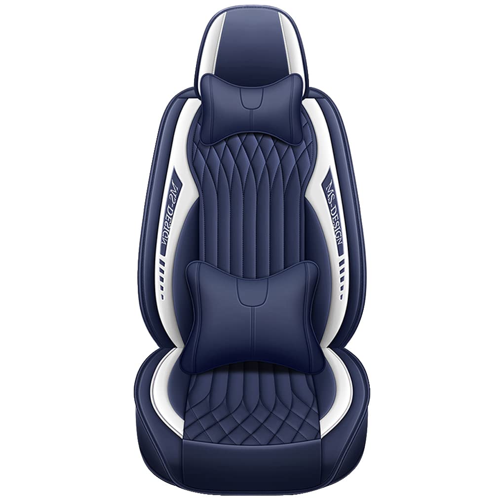 maiqiken Sitzbezug Für BMW X1 X2 X3 X4 X5 X5M X6 E82 E84 E83 F25 F26 E70 F15 Komplettset 5 Sitze Allwettereinsatz Autositzbezug Blau von maiqiken