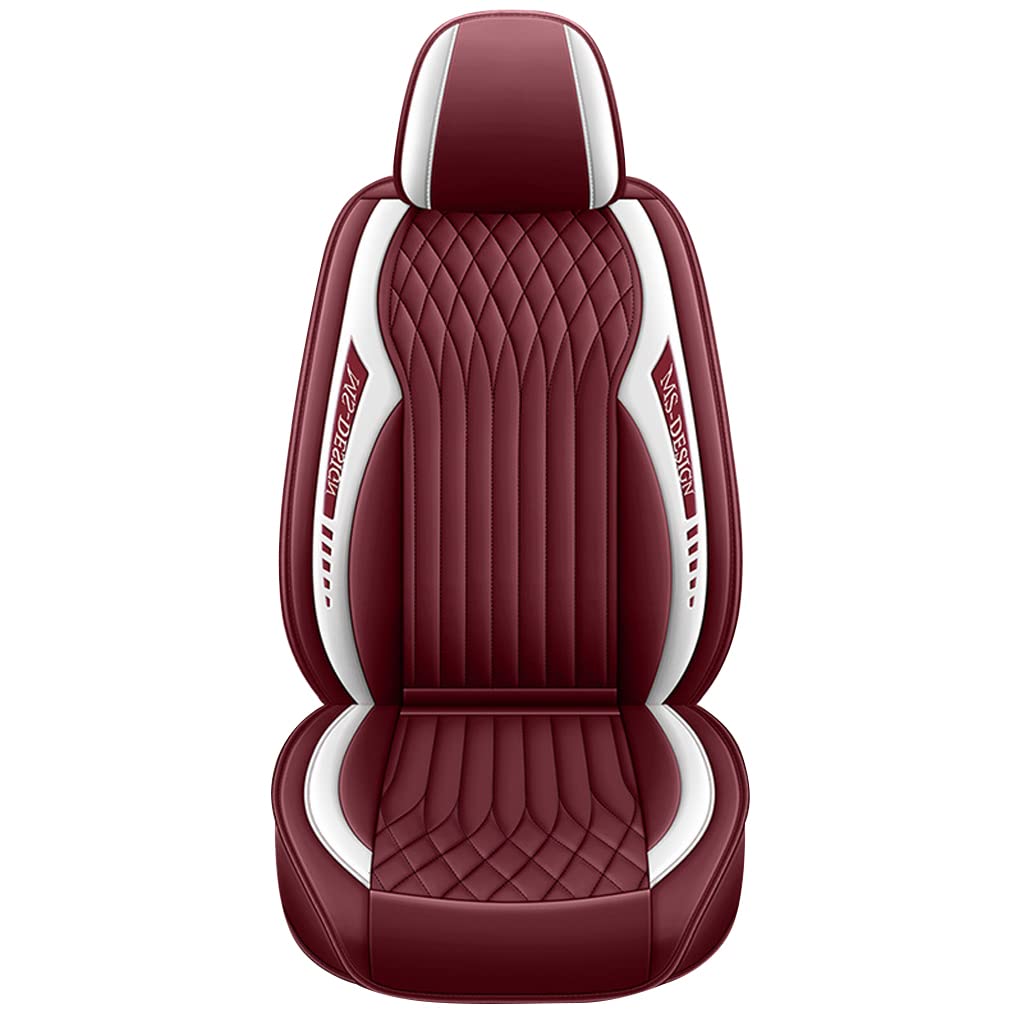 maiqiken Sitzbezug Für Peugeot 207 Komplettset 5 Sitze Allwettereinsatz Autositzbezug Rot von maiqiken
