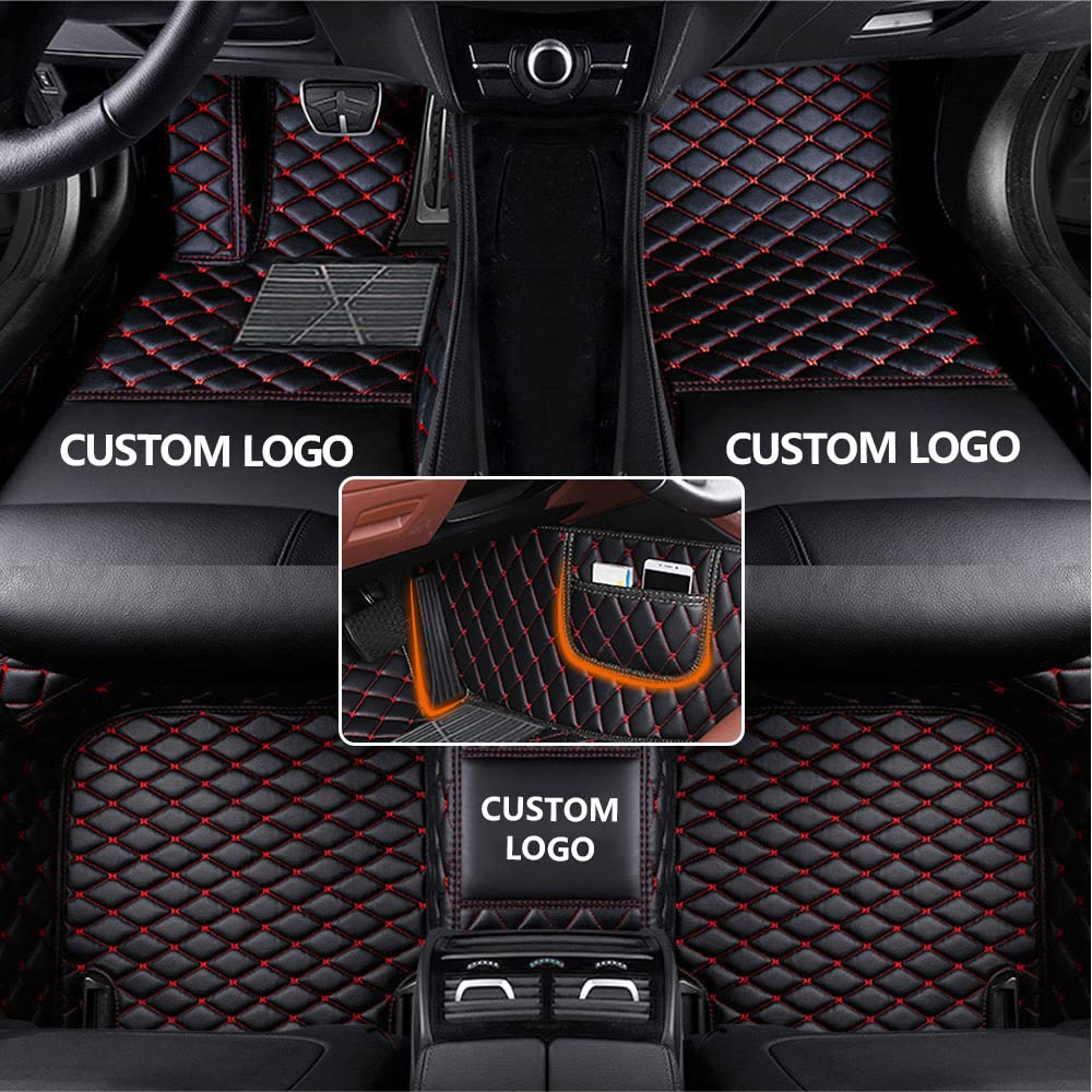 Anpassen Auto Fußmatten für MG MG3 MG5 MG6 MG7 GT ZS HS RX5 EHS, PU-Leder wasserdichte rutschfeste Auto Fussmatten Set Schwarz Rot Anpassen Auto Fußmatten für MG MG3 MG5 MG6 MG7 GT ZS HS RX5 EHS, PU-Leder wasserdichte rutschfeste Auto Fussmatten Set Schwarz Rot von manchoose