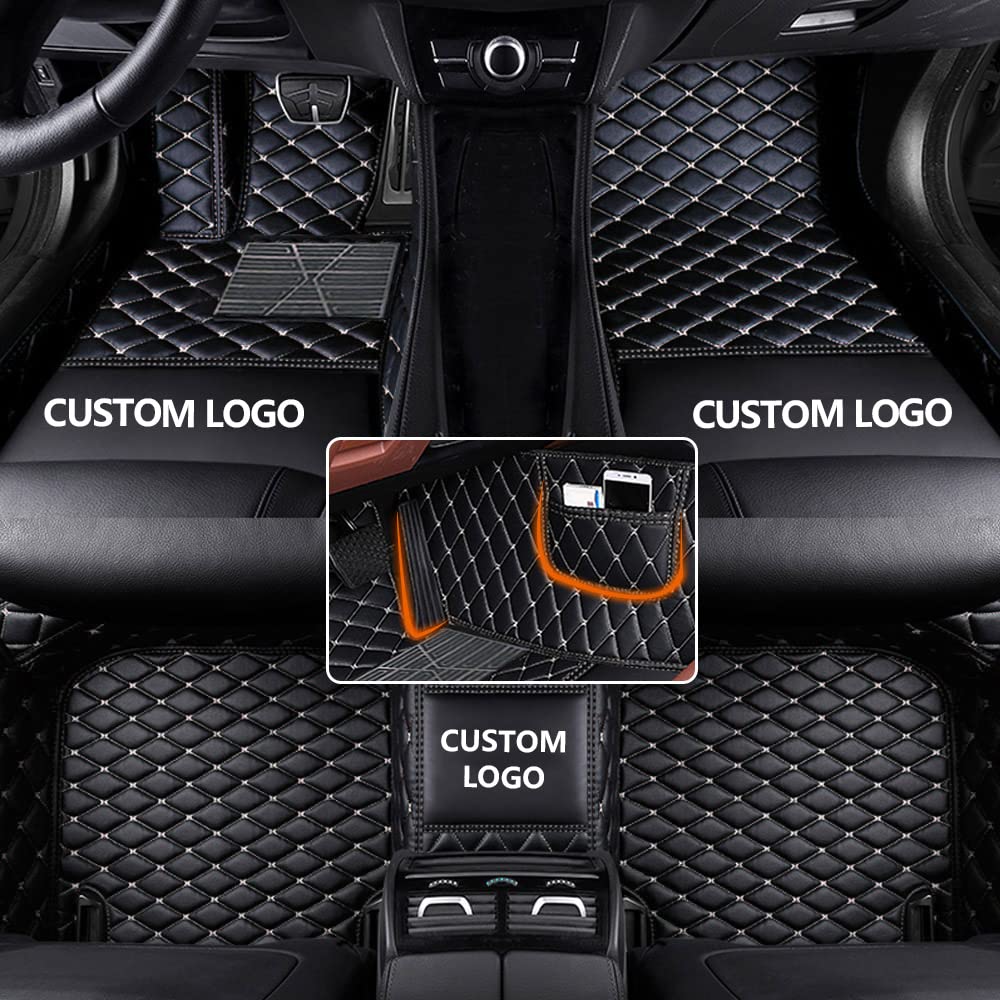 Anpassen Auto Fußmatten für MG MG3 MG5 MG6 MG7 GT ZS HS RX5 EHS, PU-Leder wasserdichte rutschfeste Auto Fussmatten Set Schwarz Beige Anpassen Auto Fußmatten für MG MG3 MG5 MG6 MG7 GT ZS HS RX5 EHS, PU-Leder wasserdichte rutschfeste Auto Fussmatten Set Schwarz Beige von manchoose