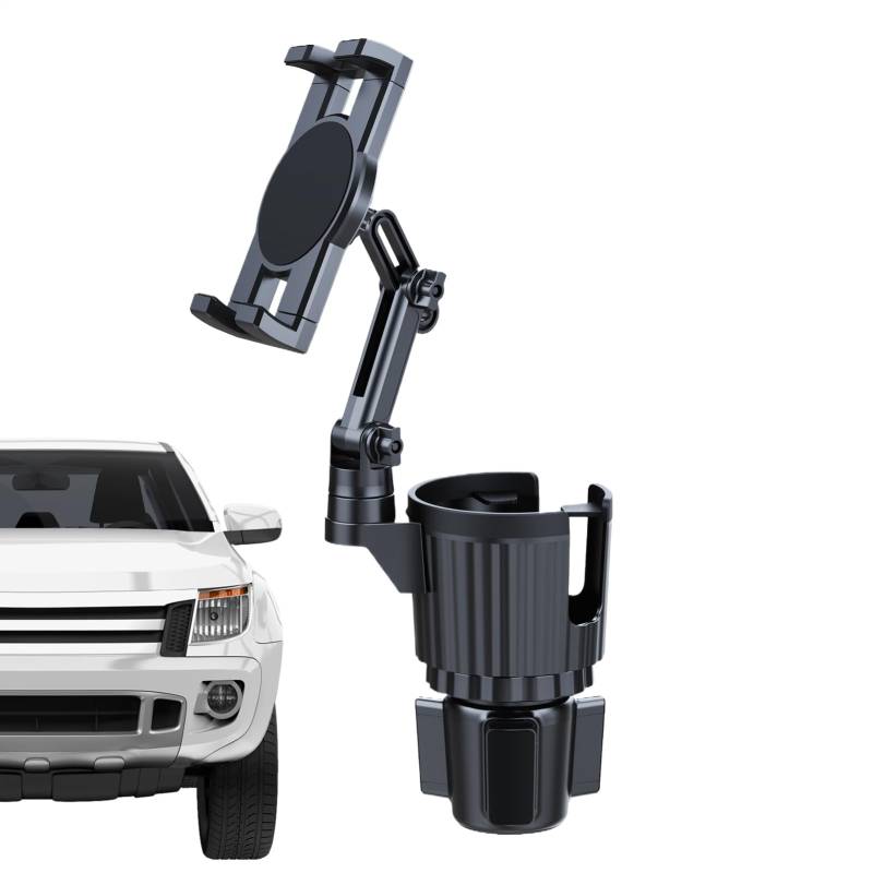 manhegari Auto-Becherhalter-Expander | Auto-Becherhalter-2-in-1-Halterung Expander mit Telefonhalterung | Automobil-Getränkehalter-Adapter für die meisten Smartphones Wasserflasche Männer Frauen von manhegari