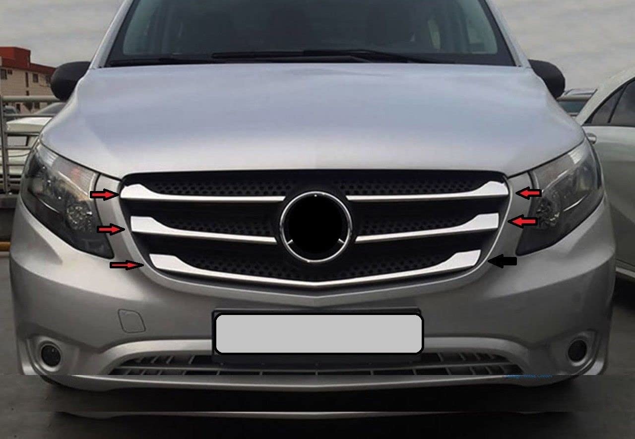 manox für Mercedes Vito W447 2014-2019 Kühlergrill Zierleisten Set Edelstahl Chrom manox für Mercedes Vito W447 2014-2019 Kühlergrill Zierleisten Set Edelstahl Chrom von manox