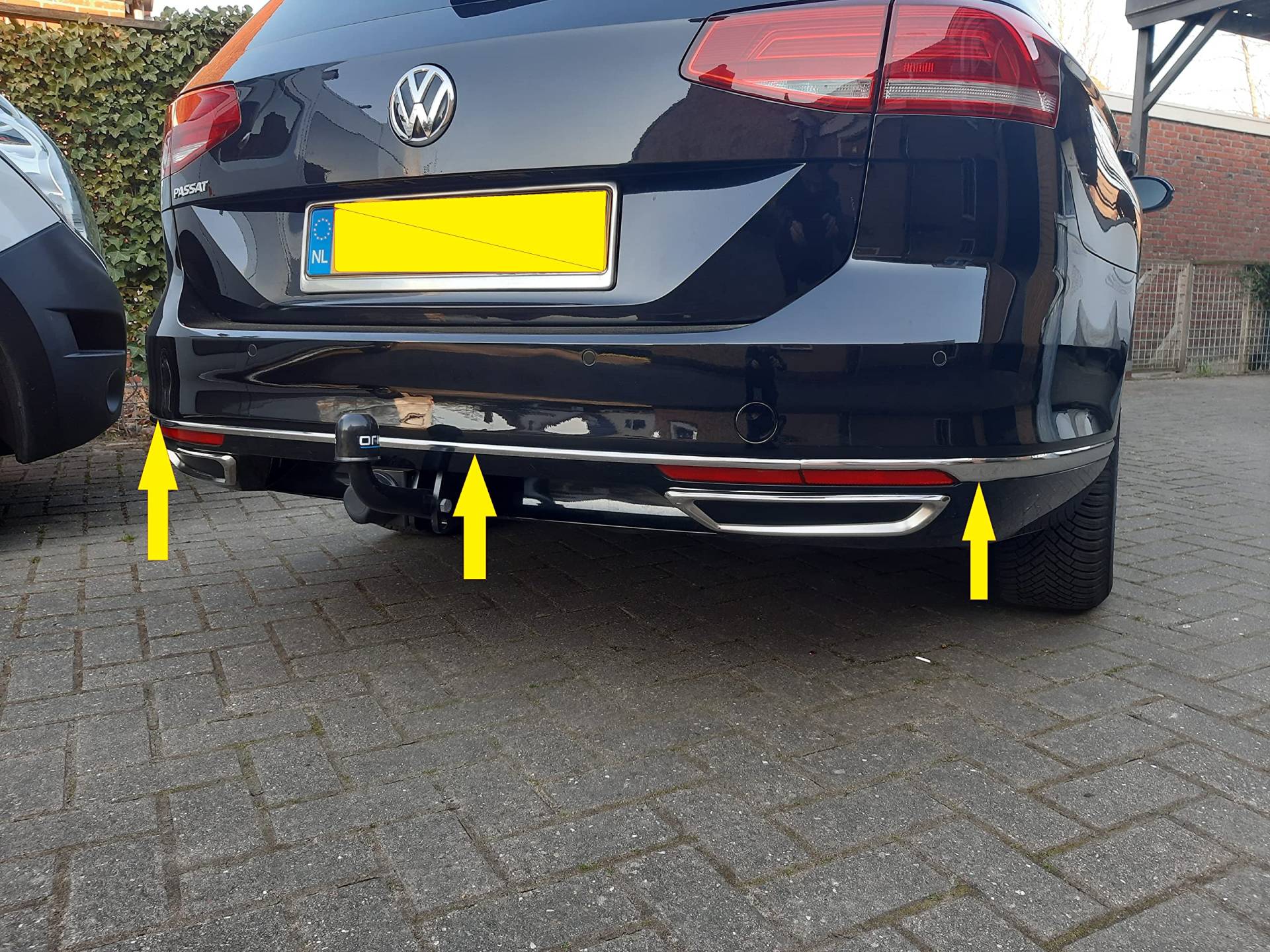 manox für Passat B8 3G2 3G5 2014+ Chrom Heckstoßstange Leiste Edelstahl 3 TLG manox für Passat B8 3G2 3G5 2014+ Chrom Heckstoßstange Leiste Edelstahl 3 TLG von manox