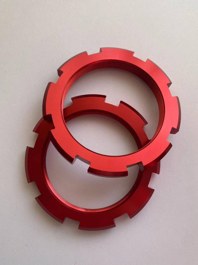 2 Stück M54 x 1,5 mm Aluminium-Verriegelungsringe für Gewindefahrwerke, Tuning-Stoßdämpfer-Sicherungsmutter von max stitch design