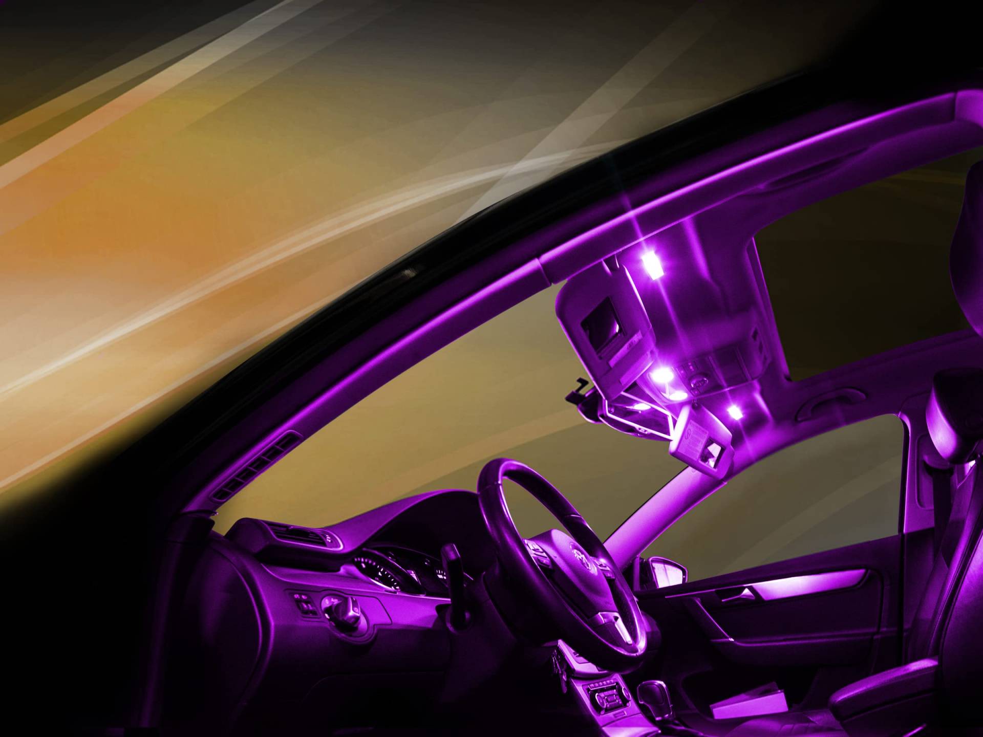 maxtron Innenraumbeleuchtung Set für Auto Adam Pink Beleuchtung Innenlicht Komplettset von maxtron