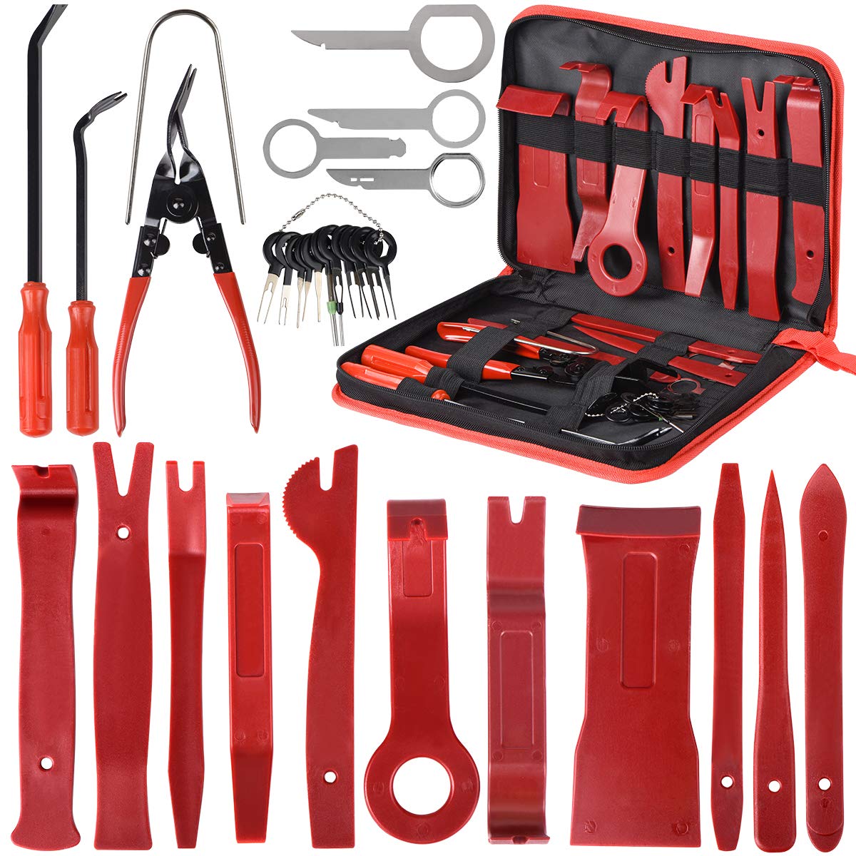 Auto Trim Panel Removal Tool 30pcs Auto Türverkleidung Removal Tool für Dash Center Console Installation und Remover mit Terminal Removal Tools Auto Trim Panel Removal Tool 30pcs Auto Türverkleidung Removal Tool für Dash Center Console Installation und Remover mit Terminal Removal Tools von medoga