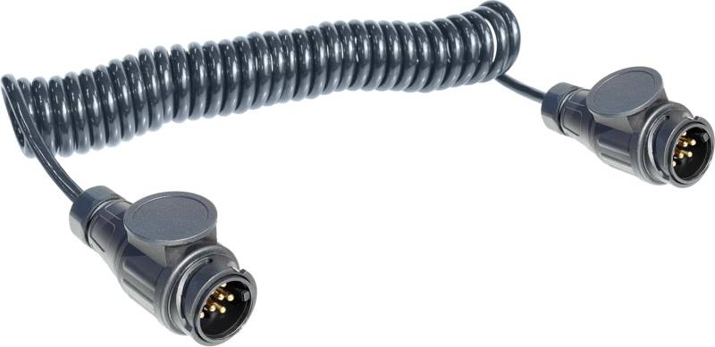 meinAnhängerersatzteil 13pol. Spiralkabel Verbindungskabel Anschlusskabel Stecker 8pol belegt - 3m von meinAnhängerersatzteil