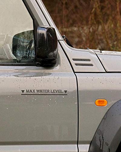 melivince Max Water Level Aufkleber Offroad Military 4x4 passend für Jimny Mercedes G Jeep Wrangler von melivince