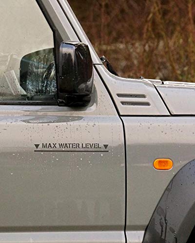 melivince Max Water Level Aufkleber Offroad Military 4x4 passend für Jimny Mercedes G Jeep Wrangler melivince Max Water Level Aufkleber Offroad Military 4x4 passend für Jimny Mercedes G Jeep Wrangler von melivince
