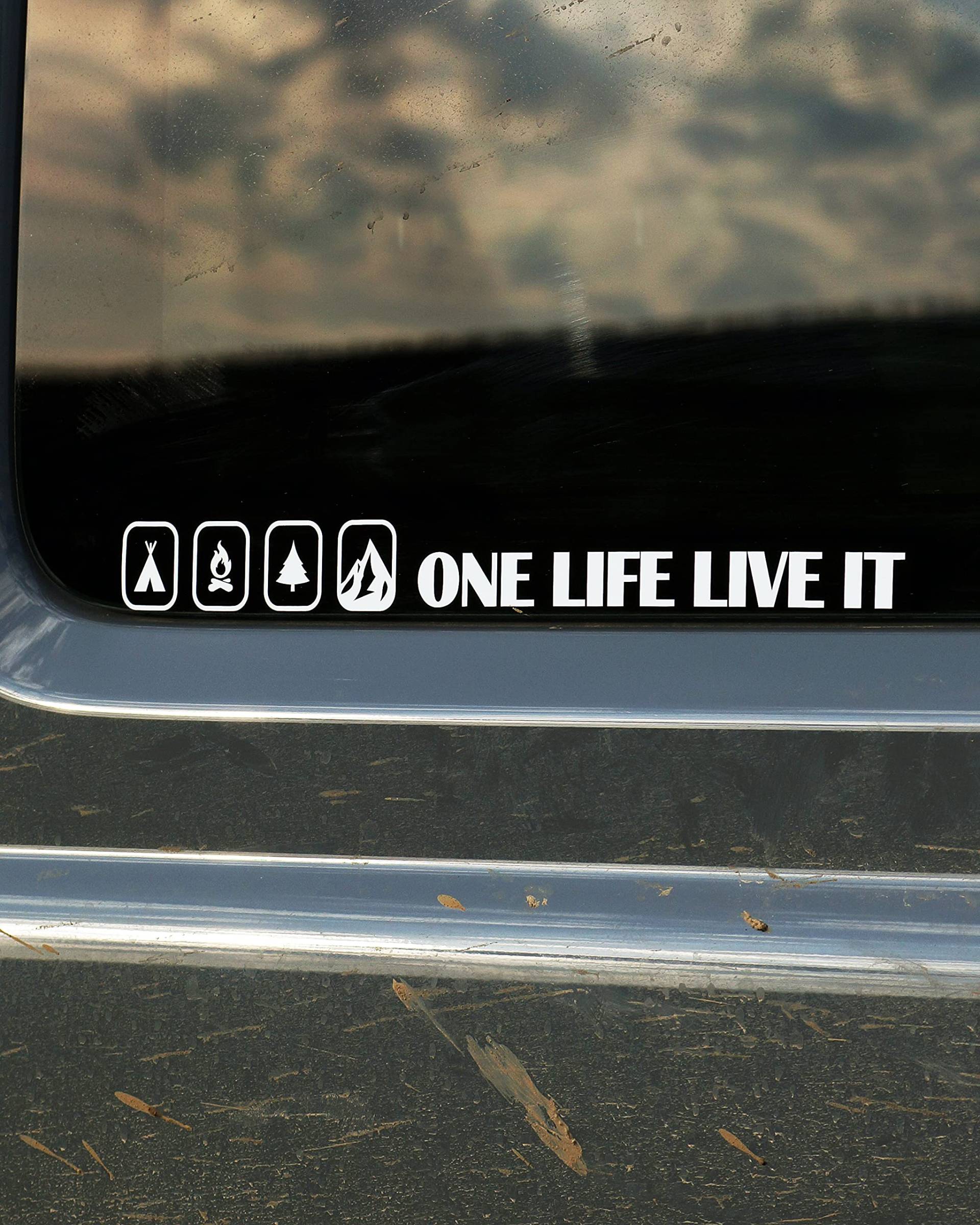 melivince Sticker Aufkleber One Life Live It Offroad passend für Defender Land Rover Jeep Jimny 4x4 4wd Adventure Camping melivince Sticker Aufkleber One Life Live It Offroad passend für Defender Land Rover Jeep Jimny 4x4 4wd Adventure Camping von melivince