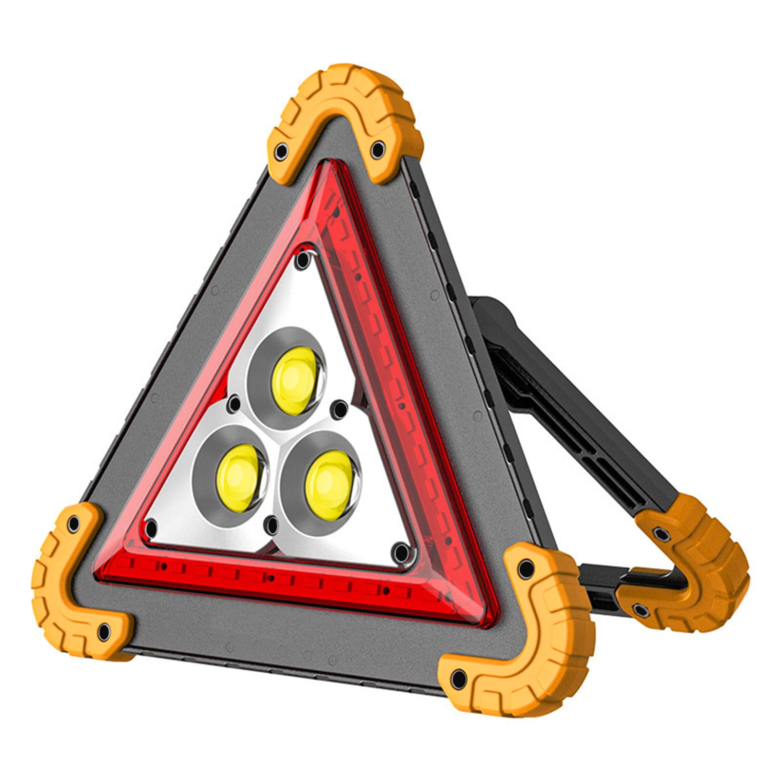 Warndreieck KFZ Warndreieck Auto Lampe 4 Modi Warning Triangles mit Rotem LED-Warnlicht 50W Warndreieck Beleuchtet LED Warndreieck Licht Tragbar IP65 Wasserdichte für Reparatur von Fehlfunktionen von mellystore
