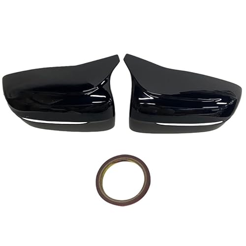 Auto Spiegelkappen Für BMW G42 G20 G28 G22 G23 G26 I4 G30 G38 G11 G12 G14 G15 G16 LHD F90 M5 Look Seitenspiegelabdeckung 2017-2022 Rückspiegelkappe (Farbe : Bright black) von mengchuyao