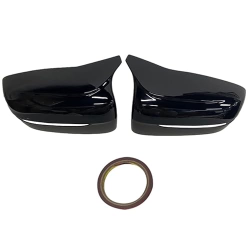 Auto Spiegelkappen Für BMW G42 G20 G28 G22 G23 G26 I4 G30 G38 G11 G12 G14 G15 G16 LHD F90 M5 Look Seitenspiegelabdeckung 2017-2022 Rückspiegelkappe (Farbe : Bright Black) von mengchuyao