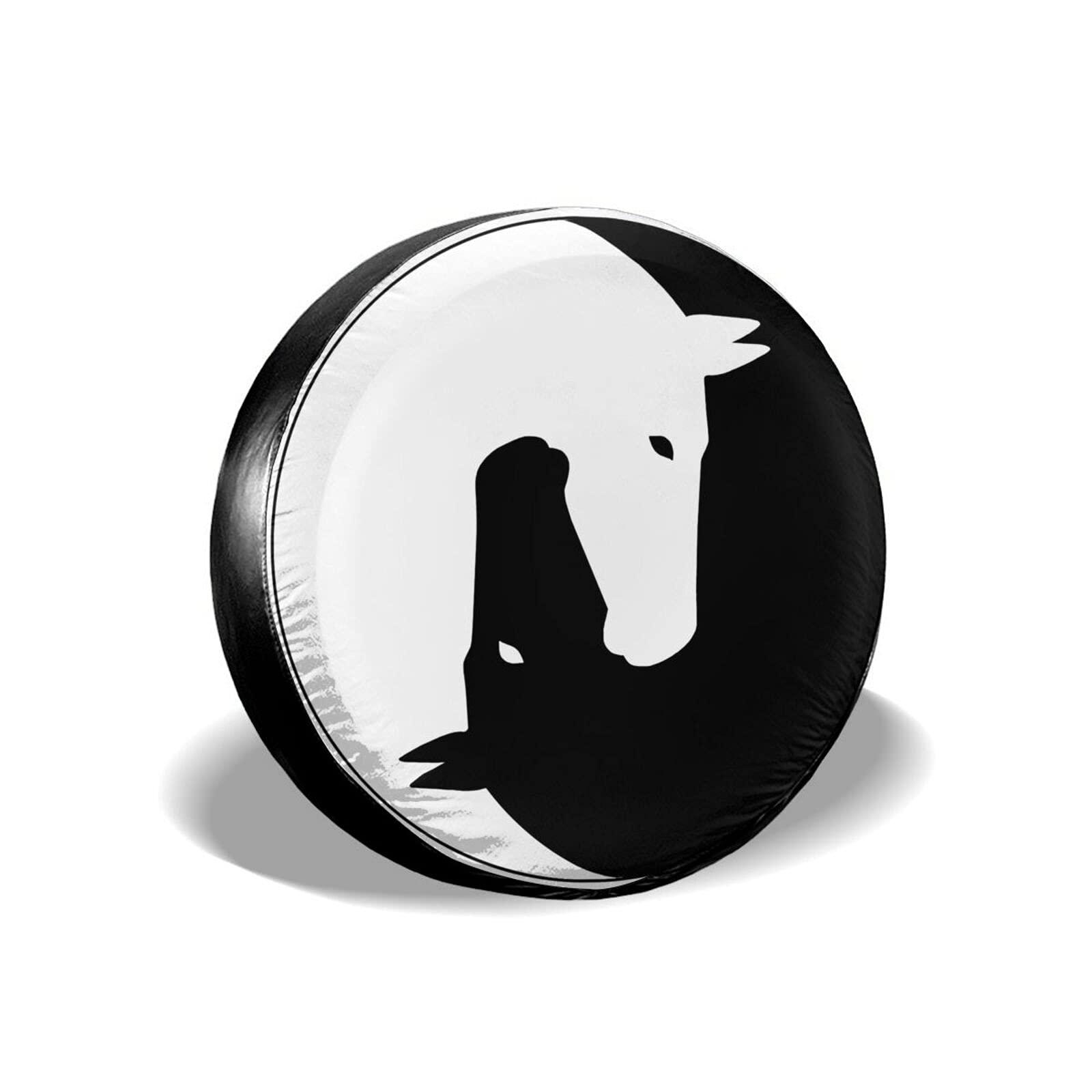 mengmeng Yin Yang Pferde 1 Ersatzradabdeckung Universal Reserveradhülle passend für Anhänger, Wohnmobil, SUV und verschiedene Fahrzeug-Zubehör, 14 Zoll mengmeng Yin Yang Pferde 1 Ersatzradabdeckung Universal Reserveradhülle passend für Anhänger, Wohnmobil, SUV und verschiedene Fahrzeug-Zubehör, 14 Zoll von mengmeng