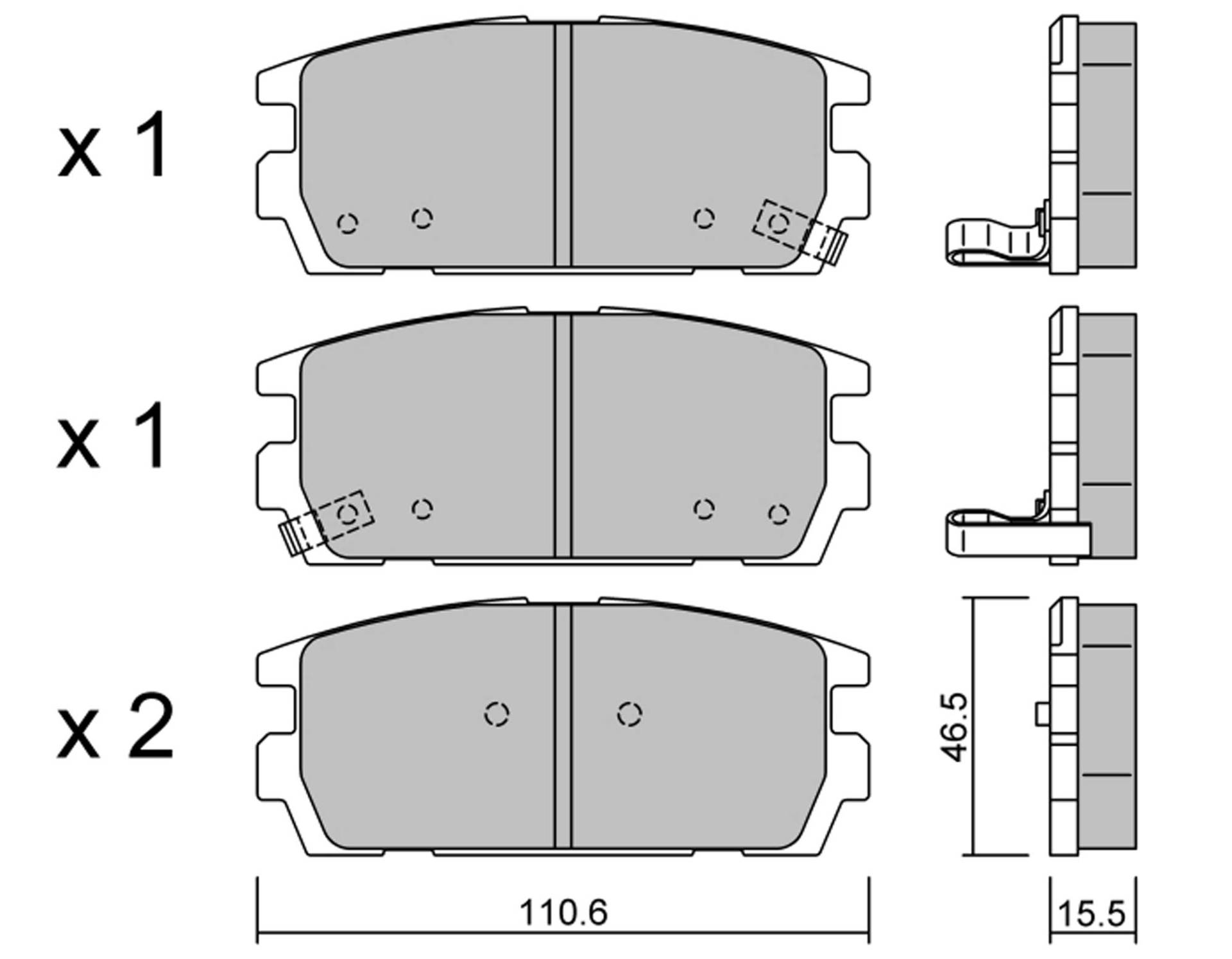 metelligroup 22-0507-0 - Bremsbeläge von metelligroup