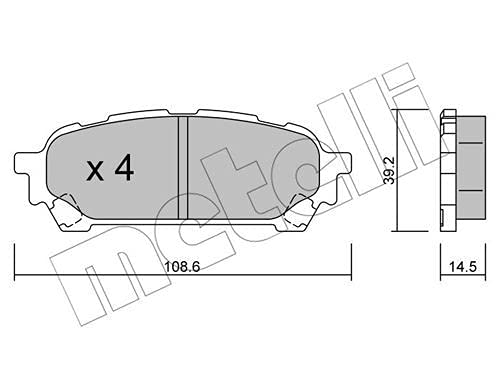 metelligroup 22-0613-0 - Bremsbeläge von metelligroup