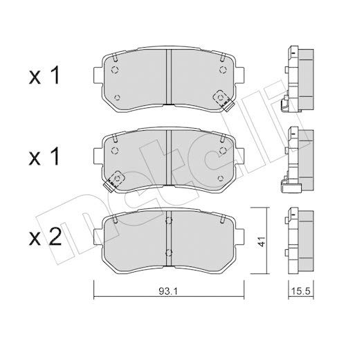 metelligroup 22-0725-0 Bremsbeläge, Made in Italy, Ersatzteile für Autos, ECE R90-zertifiziert, Kupferfrei metelligroup 22-0725-0 Bremsbeläge, Made in Italy, Ersatzteile für Autos, ECE R90-zertifiziert, Kupferfrei von metelligroup