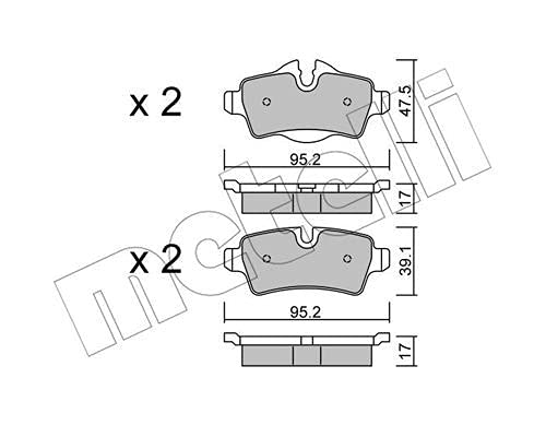 metelligroup 22-0769-0 - Made in Italy - Bremsbeläge von metelligroup