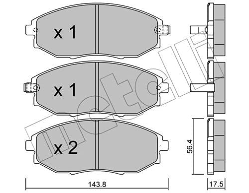 metelligroup 22-0845-0 - Bremsbeläge von metelligroup