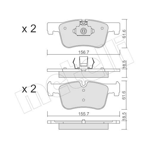 metelligroup 22-0960-0 - Made in Italy - Bremsbeläge von metelligroup