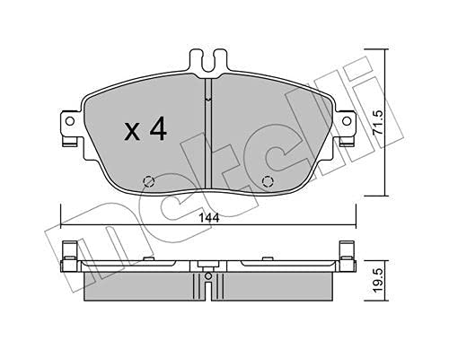 metelligroup 22-0965-0 - Made in Italy - Bremsbeläge von metelligroup