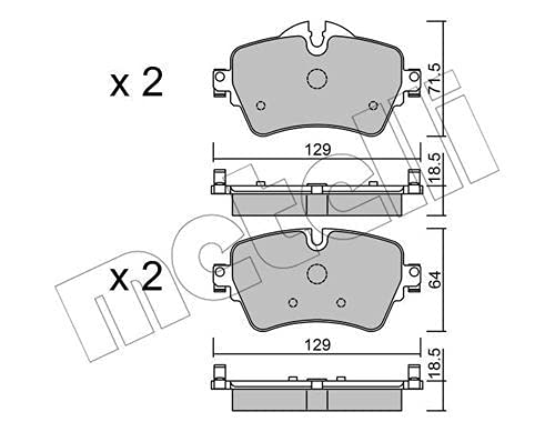 metelligroup 22-1013-0 - Made in Italy - Bremsbeläge von metelligroup