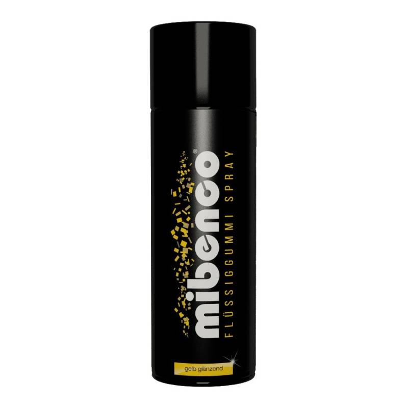 mibenco 71411023 Flüssiggummi Spray / Sprühfolie, Gelb Glänzend, 400 ml - Schutz für Oberflächen und zum Felgen lackieren von mibenco