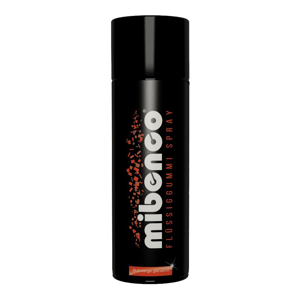 mibenco Flüssiggummi Spray / Sprühfolie, Blutorange Glänzend 400 ml von mibenco