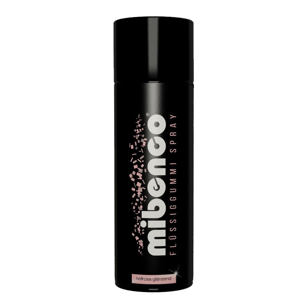 mibenco 71413015 Flüssiggummi Spray / Sprühfolie, Hellrosa Glänzend, 400 ml - Schutz für Oberflächen und zum Felgen lackieren von mibenco
