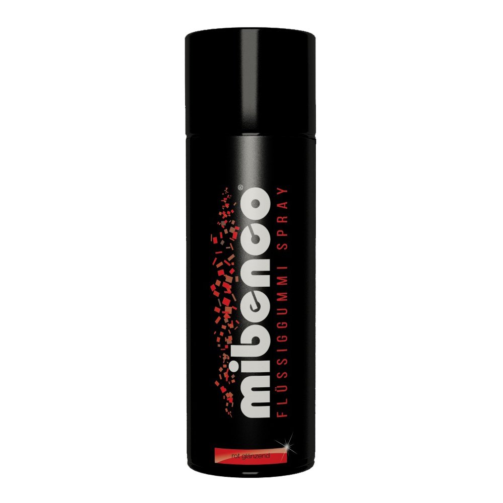 Mibenco Flüssiggummi Spray/Sprühfolie Rot Glänzend 400 ml von mibenco